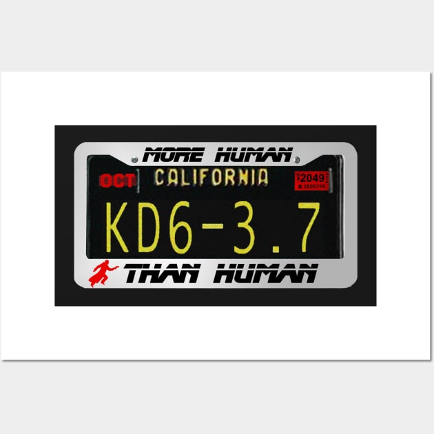 Blade Runner 2049 Officer K KD6-3.7 License Plate Wall Art by specialdelivery